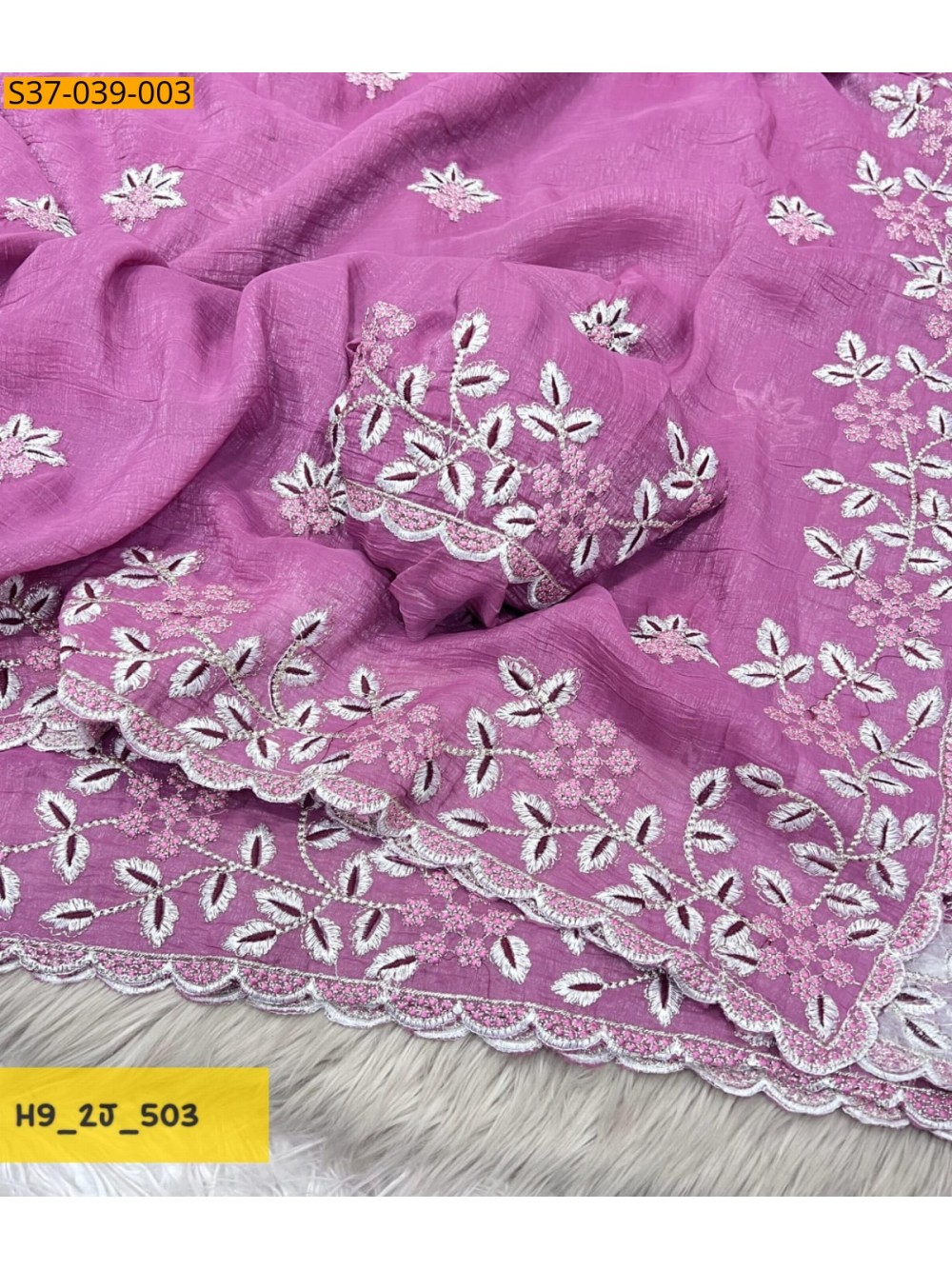 Fancy Crunchy Silk Saree