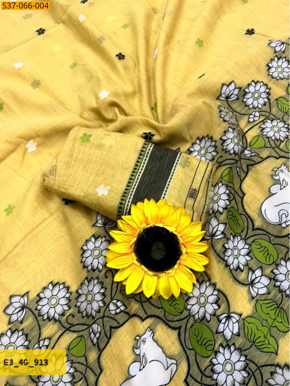 Fancy Muga Cotton Saree