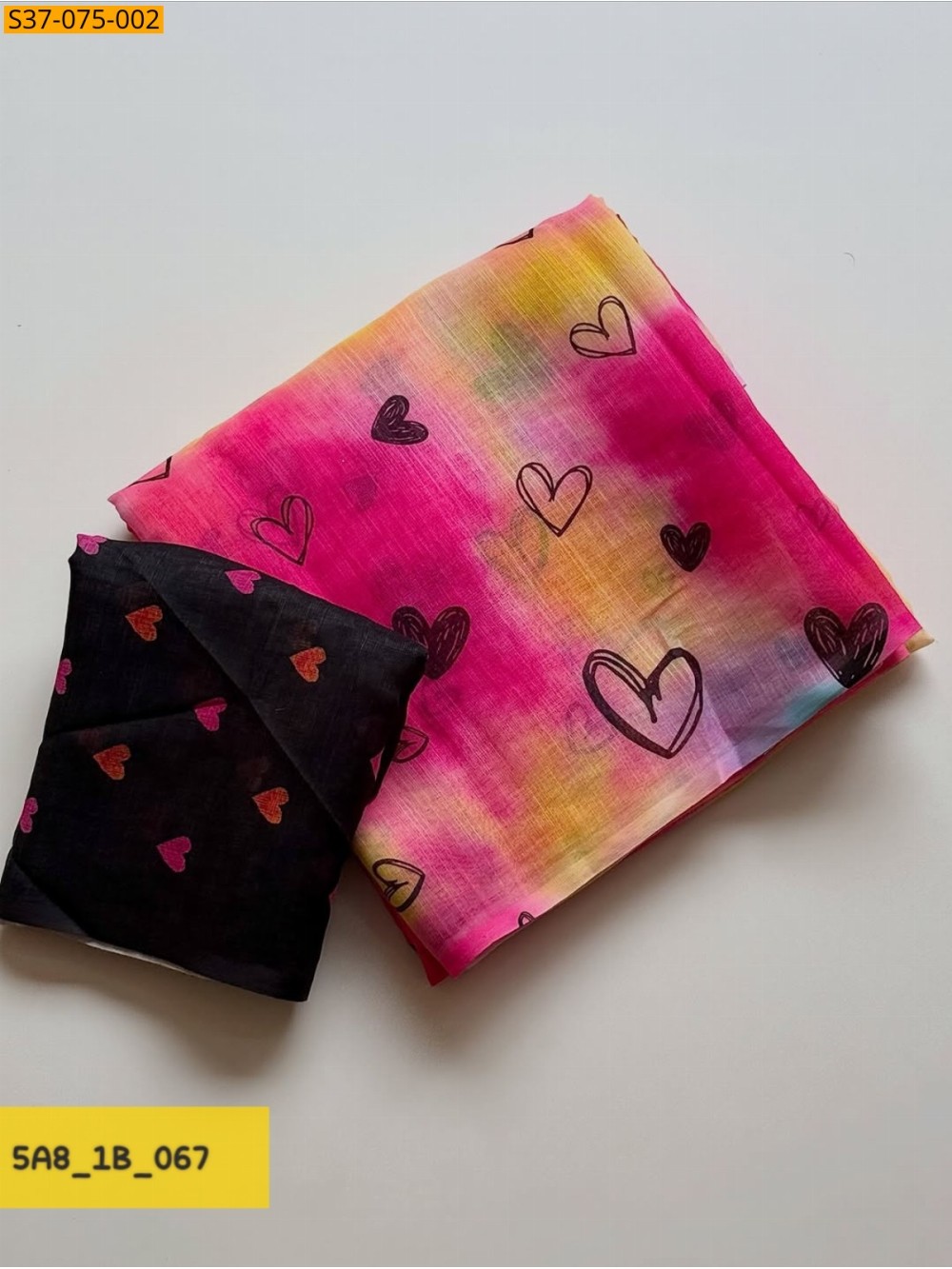 Pink Fancy Linen Cotton Saree Pink Fancy Linen Cotton Saree