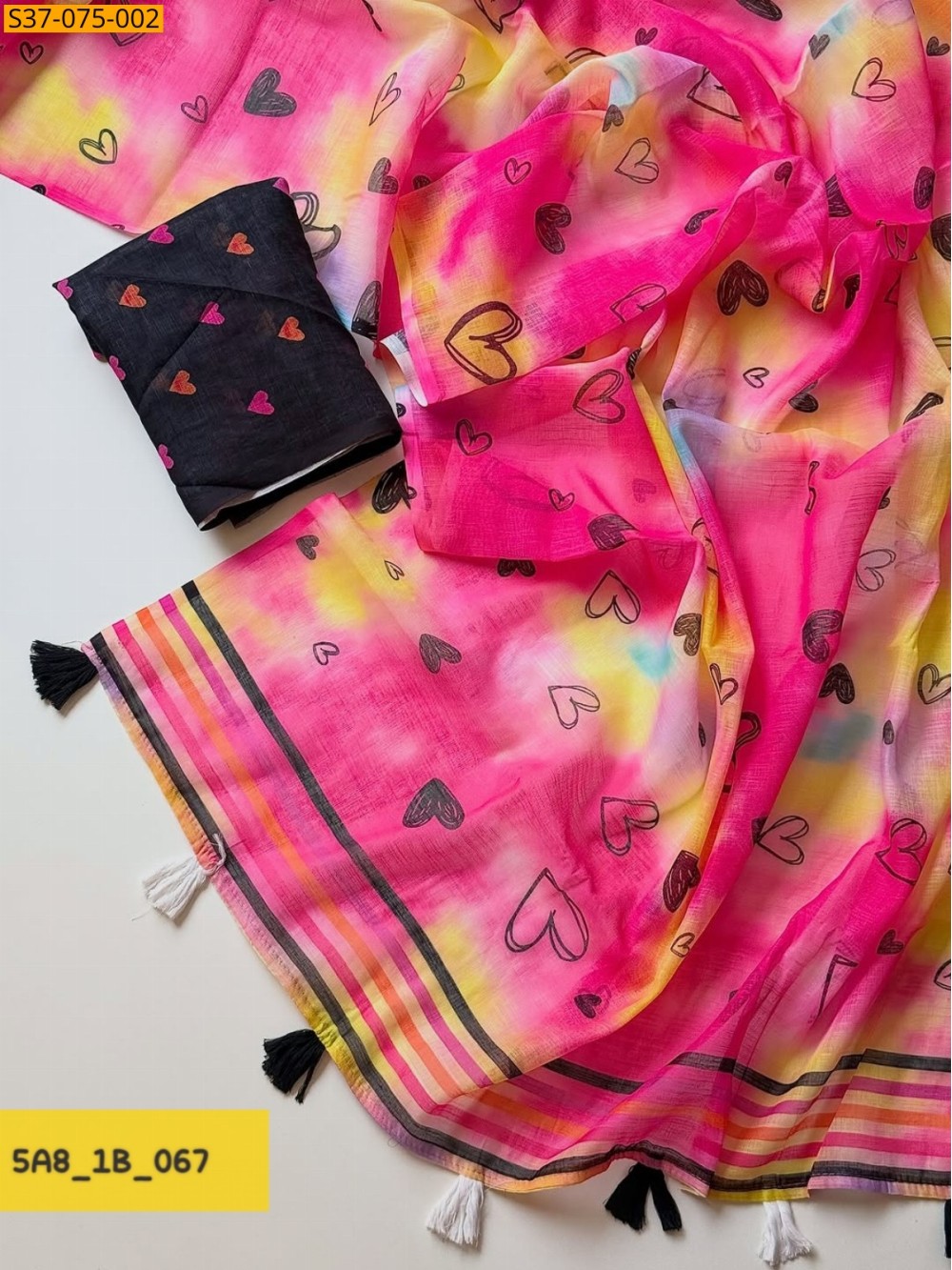 Fancy Linen Cotton Saree
