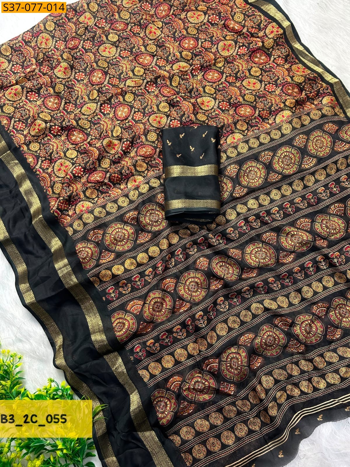 Black Fancy MassMellow Saree