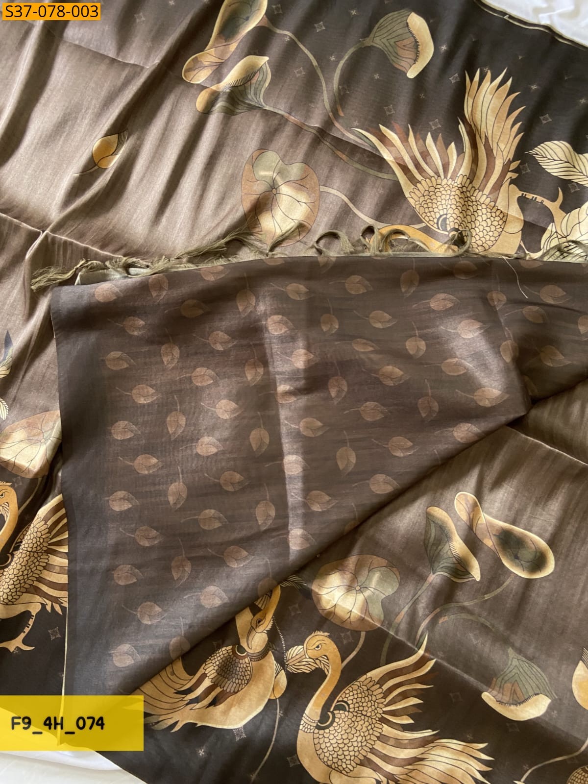 Grey Fancy Soft Tussar Silk Saree