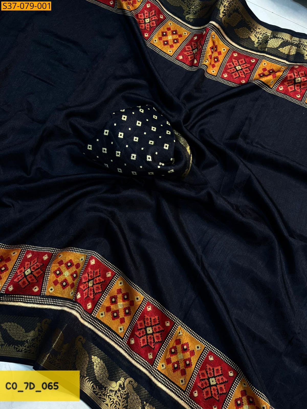 Black Fancy Marshmellow Saree