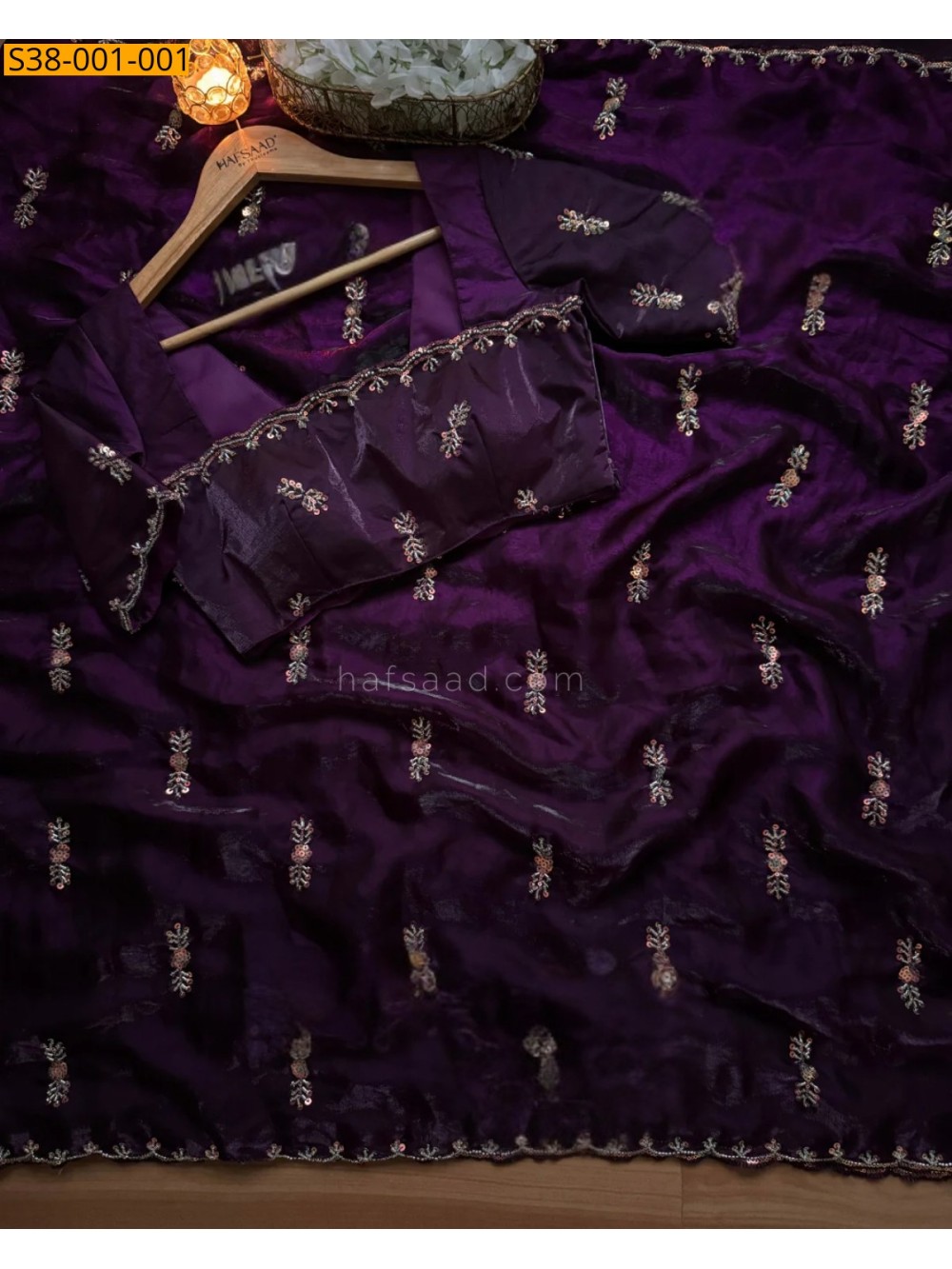 Dark Wine Fancy Satin chiffon Saree Dark Wine Fancy Satin chiffon Saree