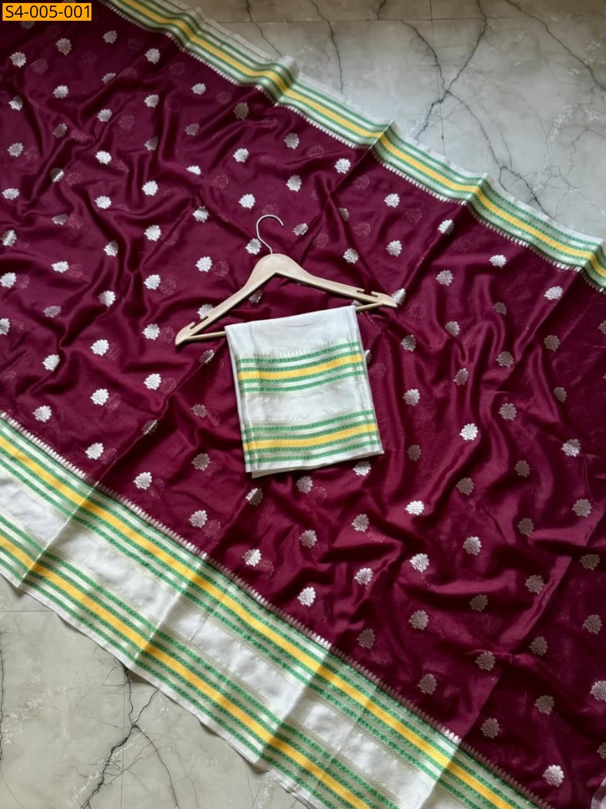 Wine  Fancy  Banarasi Soft Warm Silk Saree