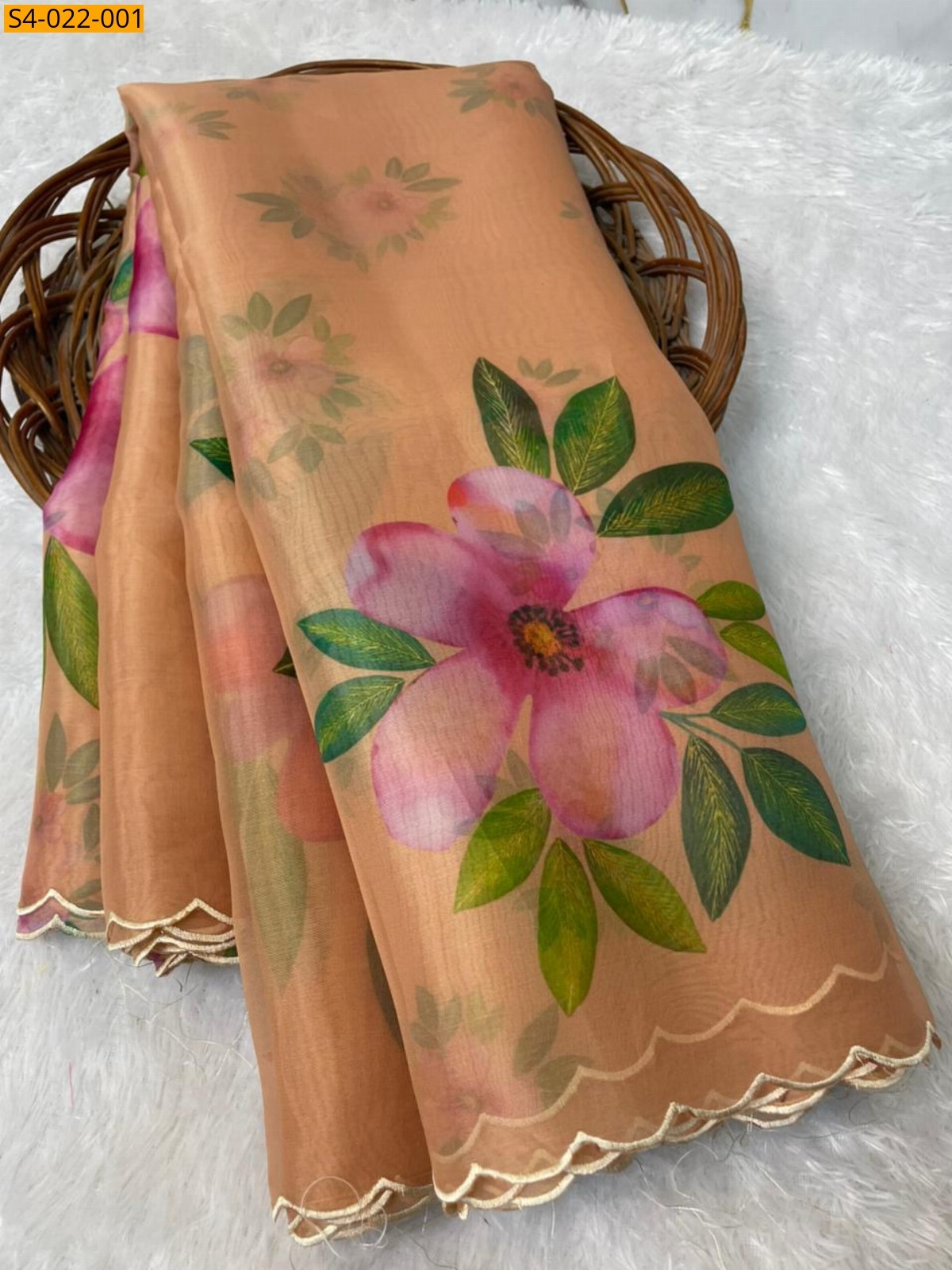 Brown Fancy Banarasi Soft Organza Silk Saree