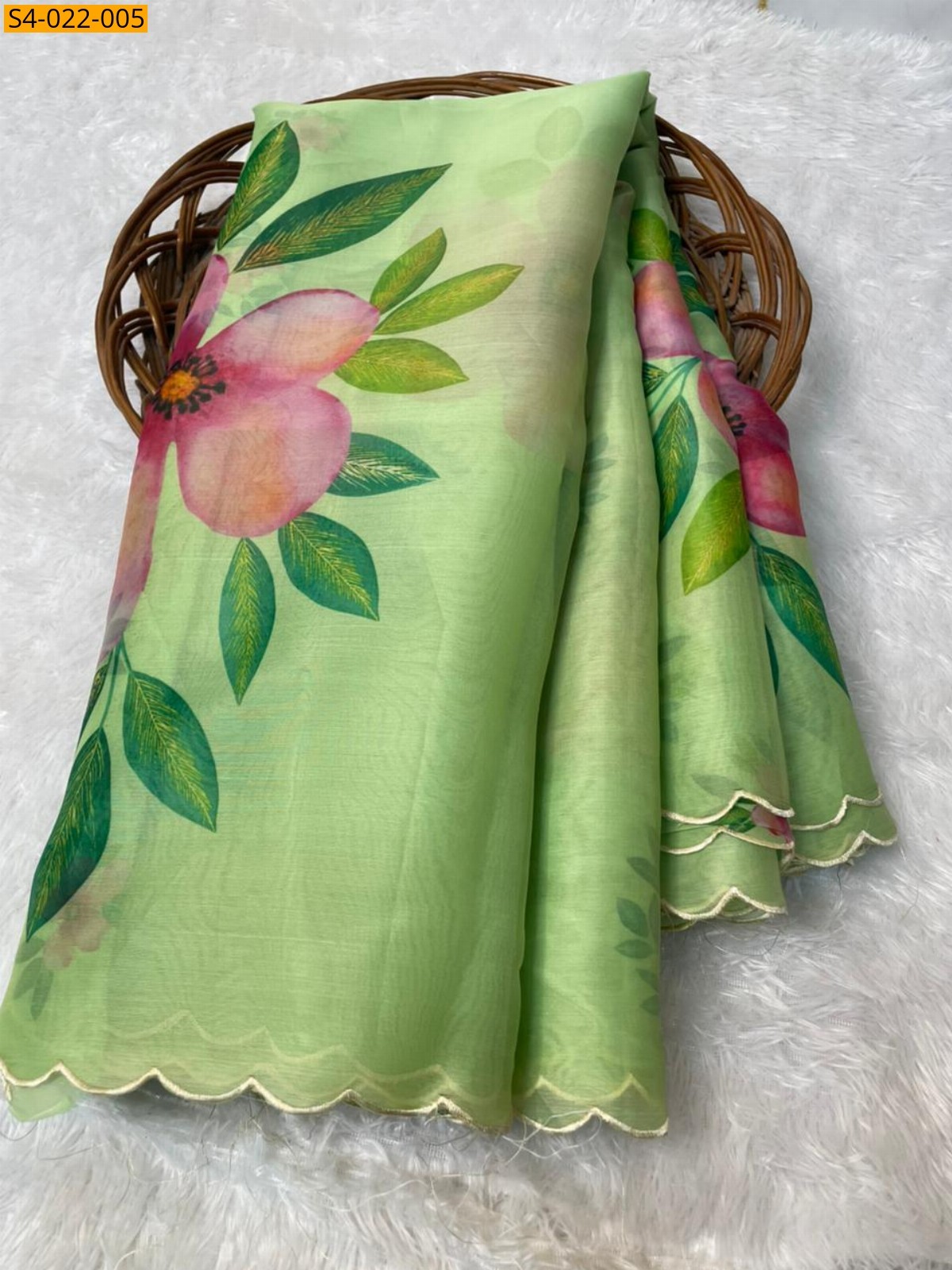 Green Fancy Banarasi Soft Organza Silk Saree