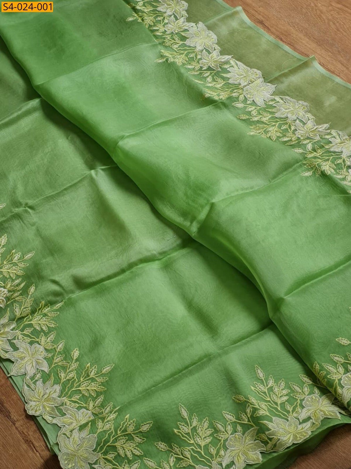 Green Fancy Banarasi Soft Organza Silk Saree