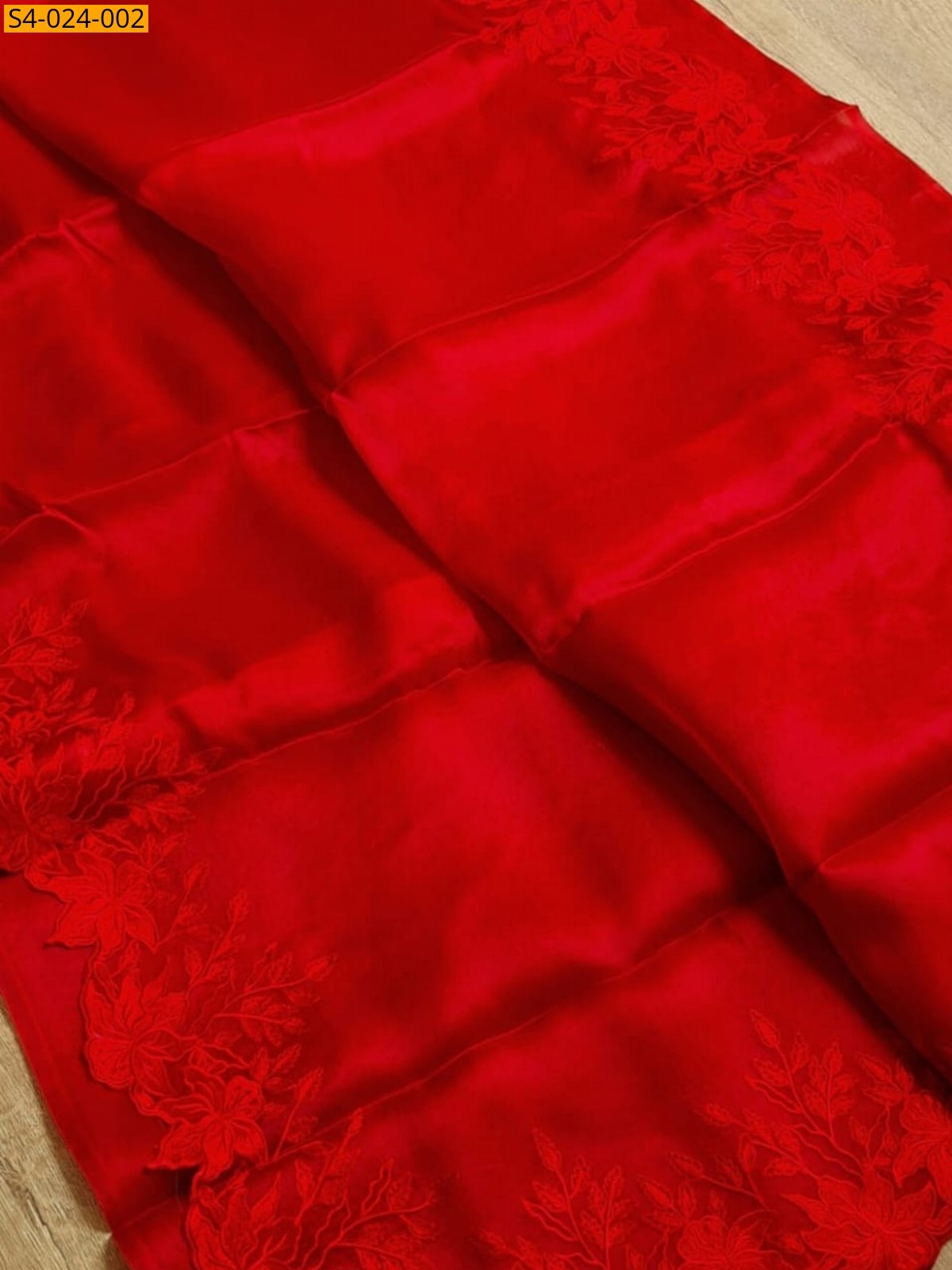 Red Fancy Banarasi Soft Organza Silk Saree