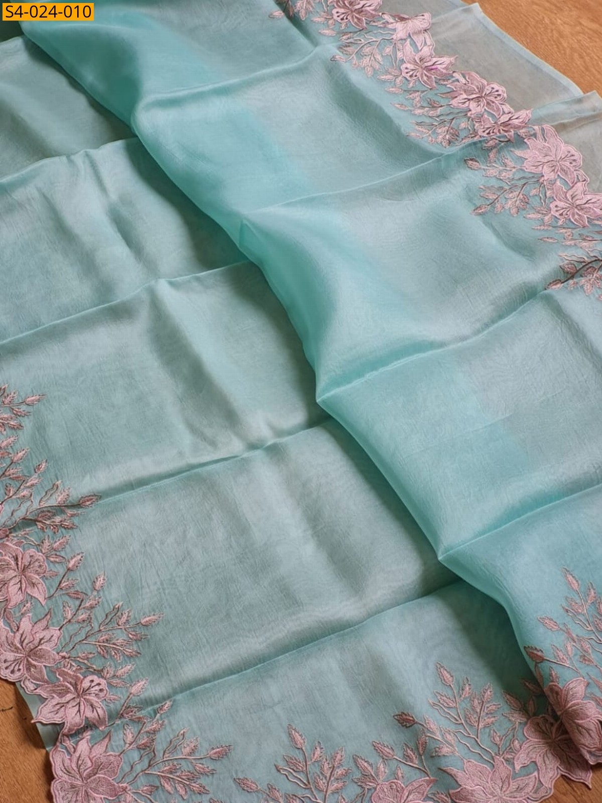 Sky Blue Fancy Banarasi Soft Organza Silk Saree