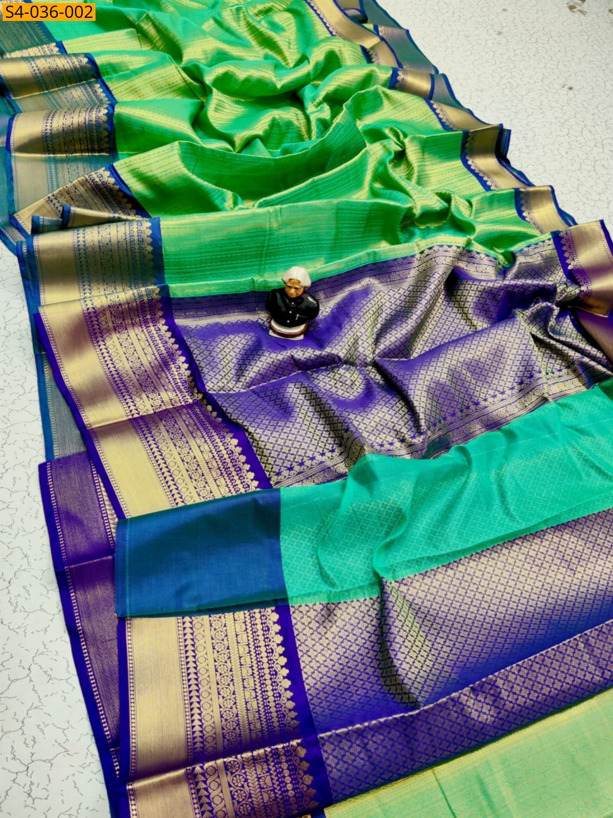 Green Banarasi Soft Kataan Silk sarees 