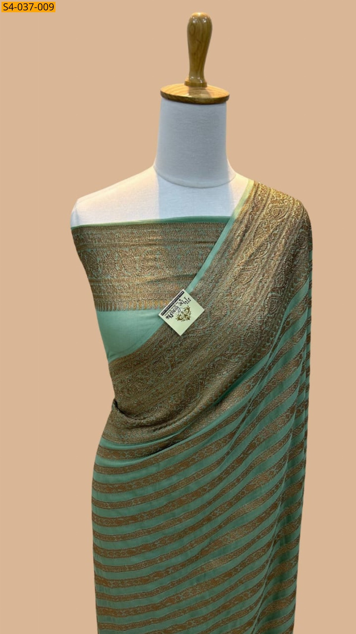 PIsta green Soft warm soft silk sarees