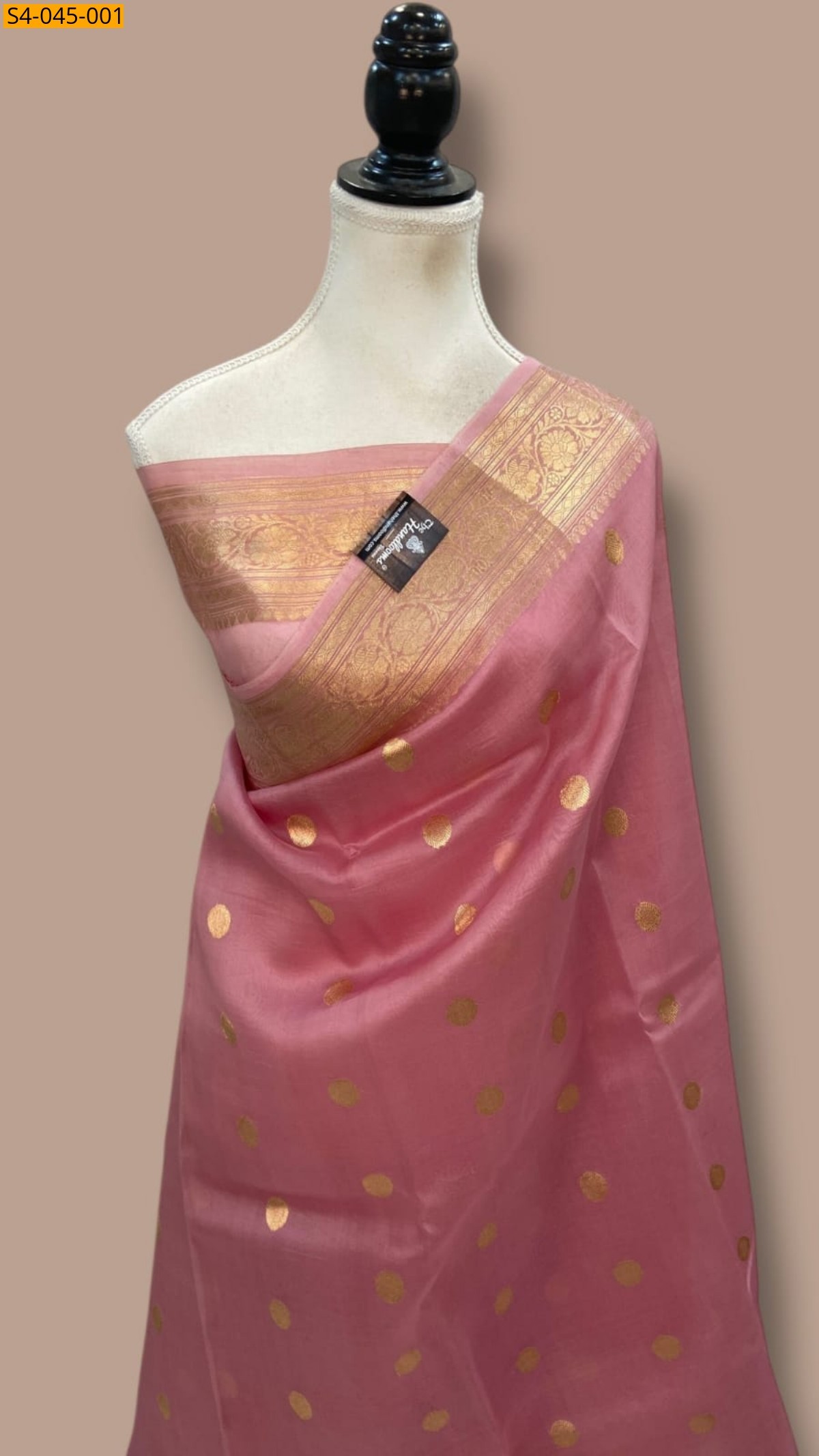 Pink Banarasi Soft Organza Silk Saree