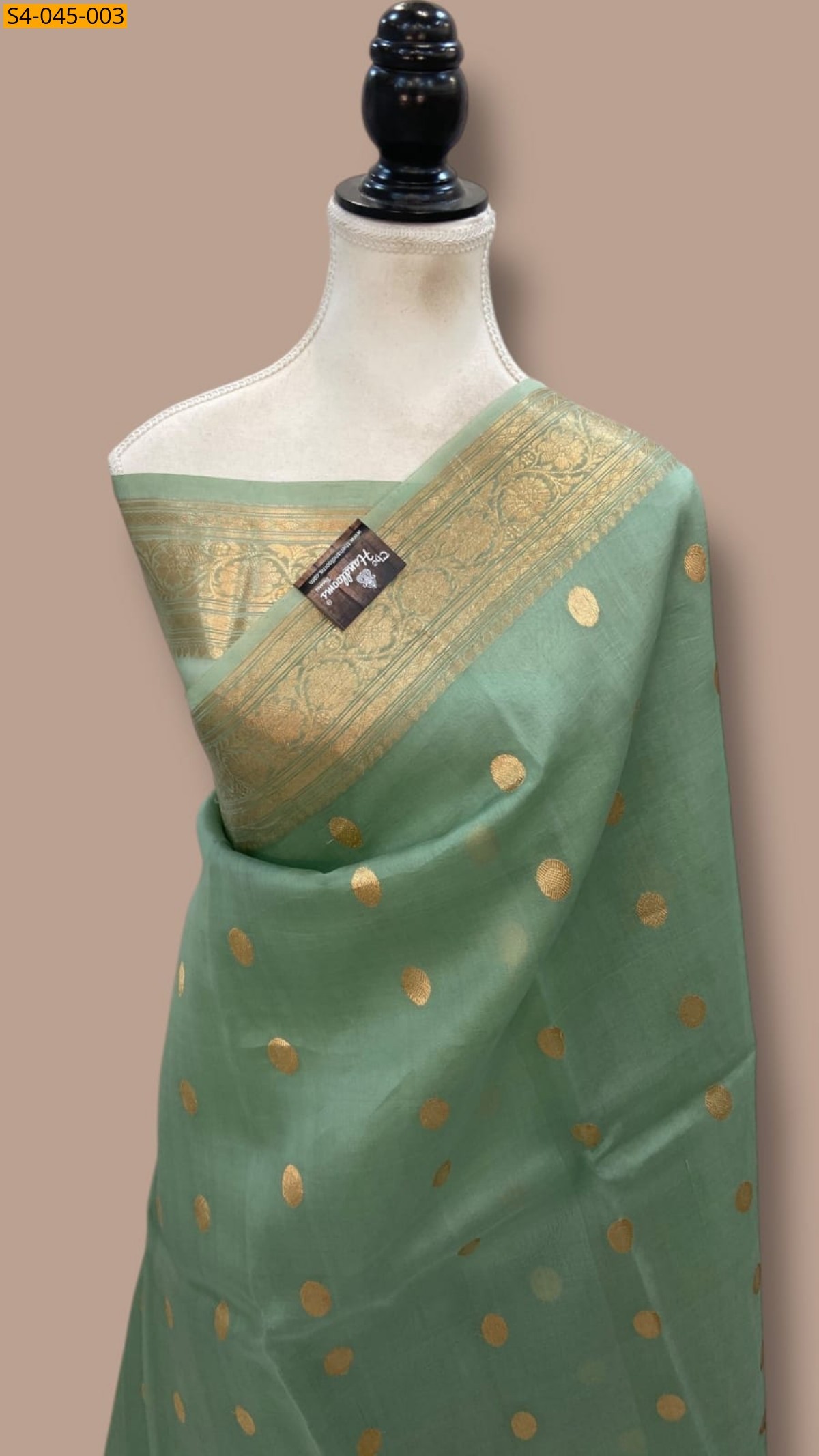 Sea Blue Banarasi Soft Organza Silk Saree