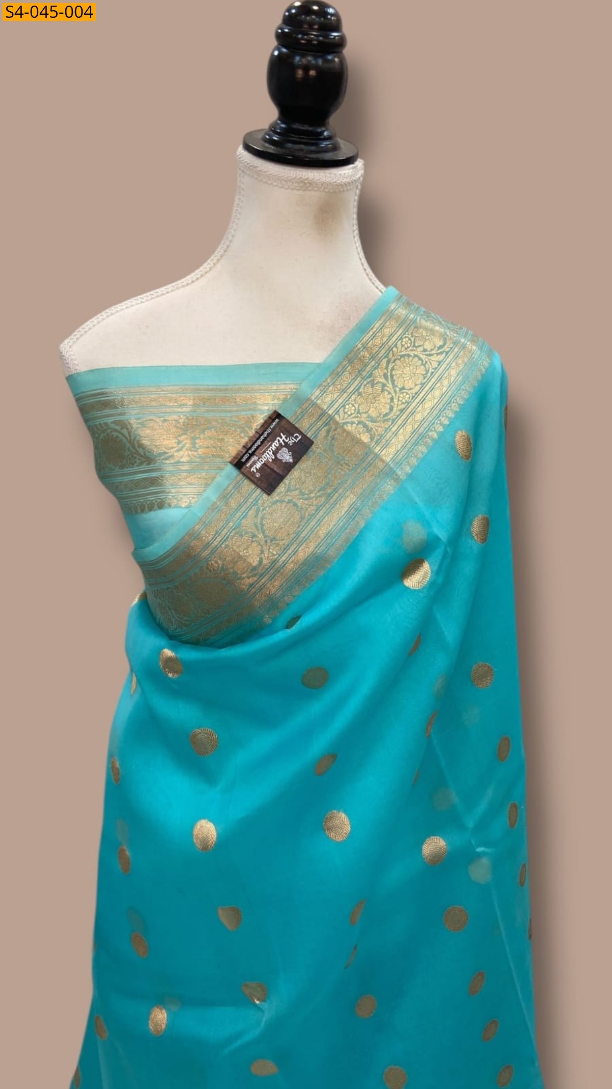 Sky Blue Banarasi Soft Organza Silk Saree