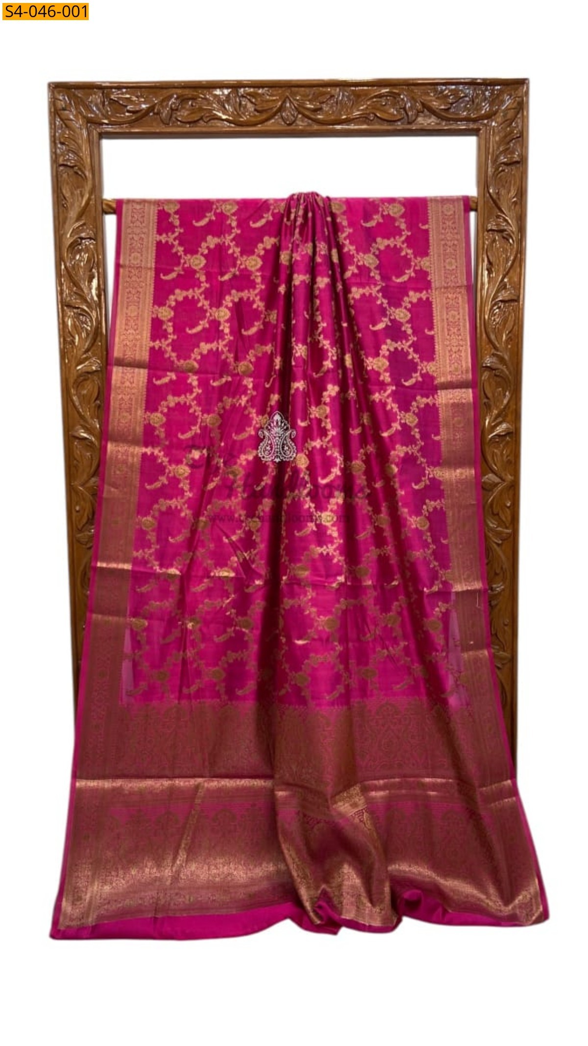 Pink Banarasi Soft Raw Mango Silk Saree