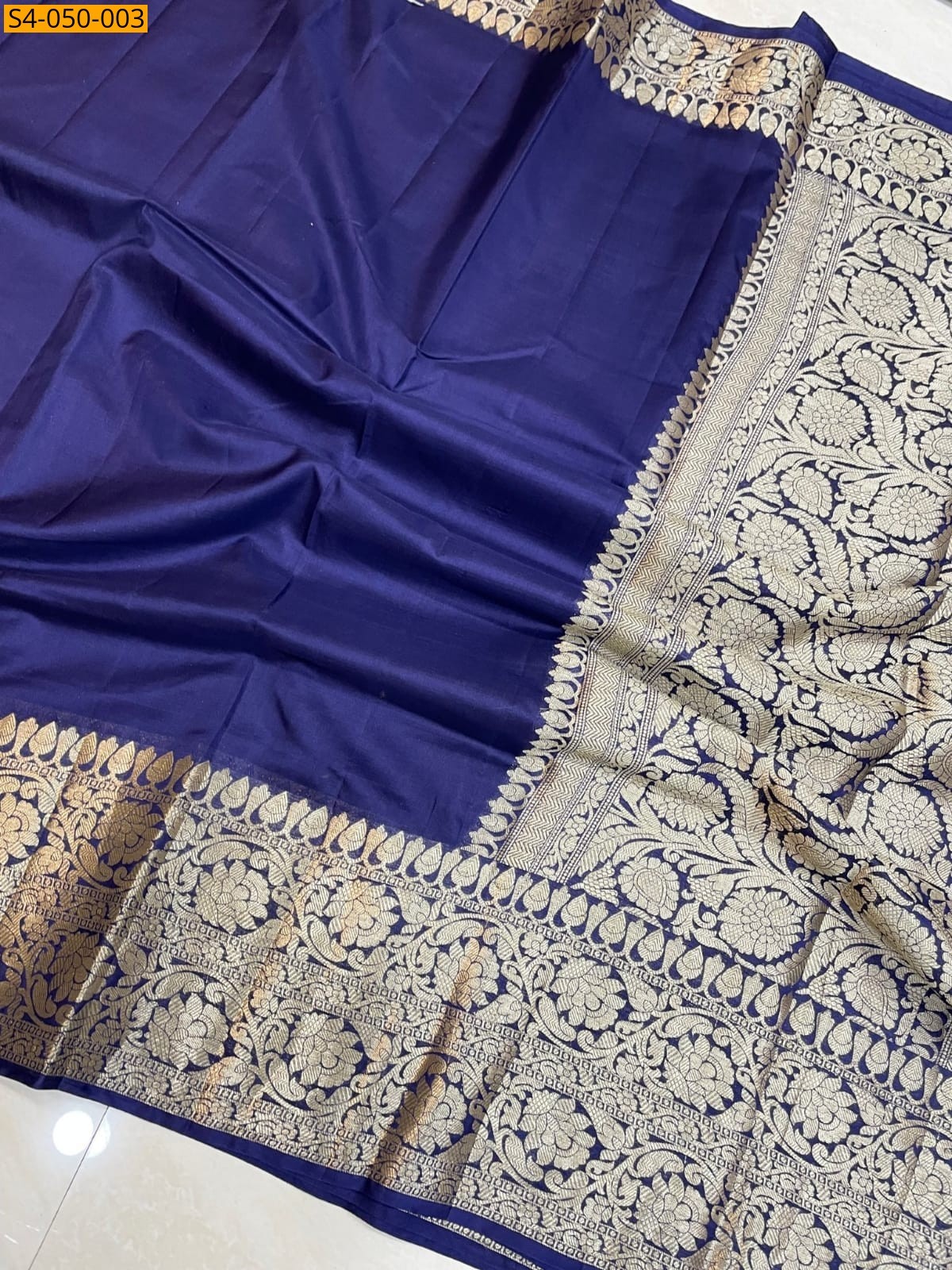 Blue Banarasi Soft warm soft silk sarees