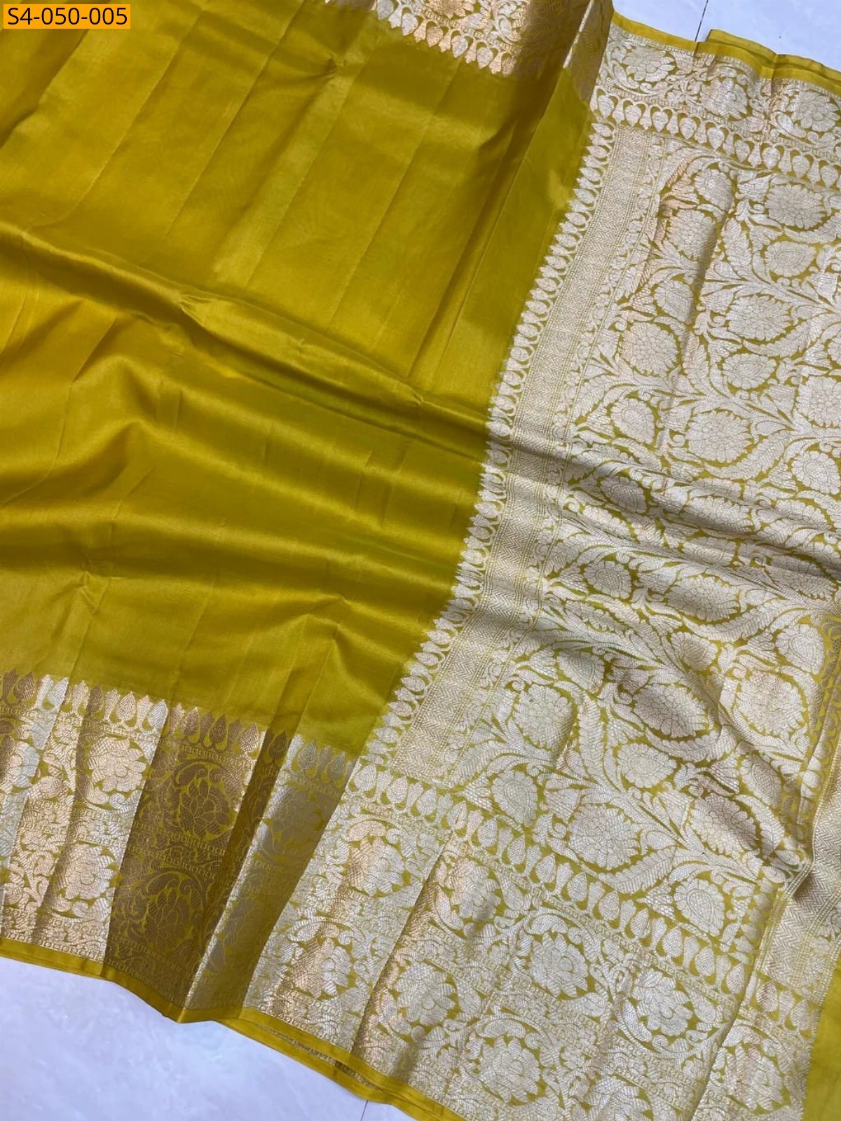 Olive Green Banarasi Soft warm soft silk sarees