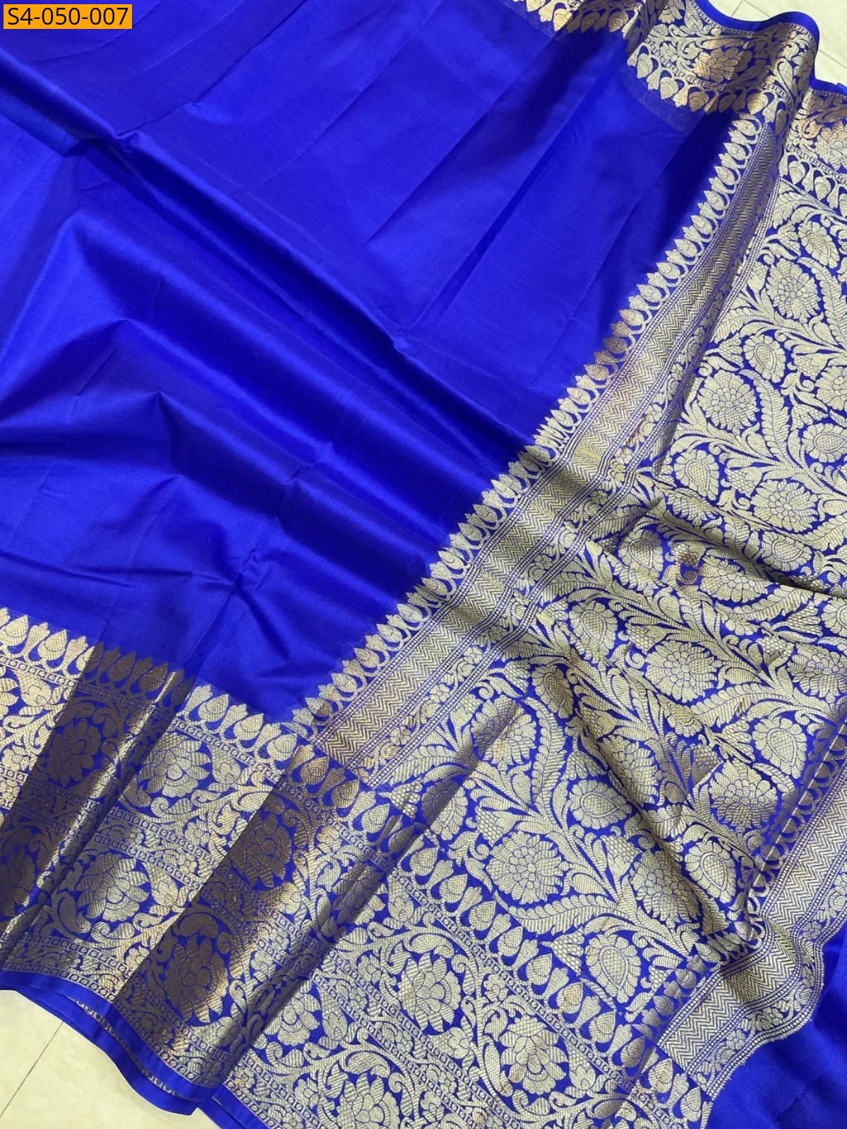 Royal Blue Banarasi Soft warm soft silk sarees