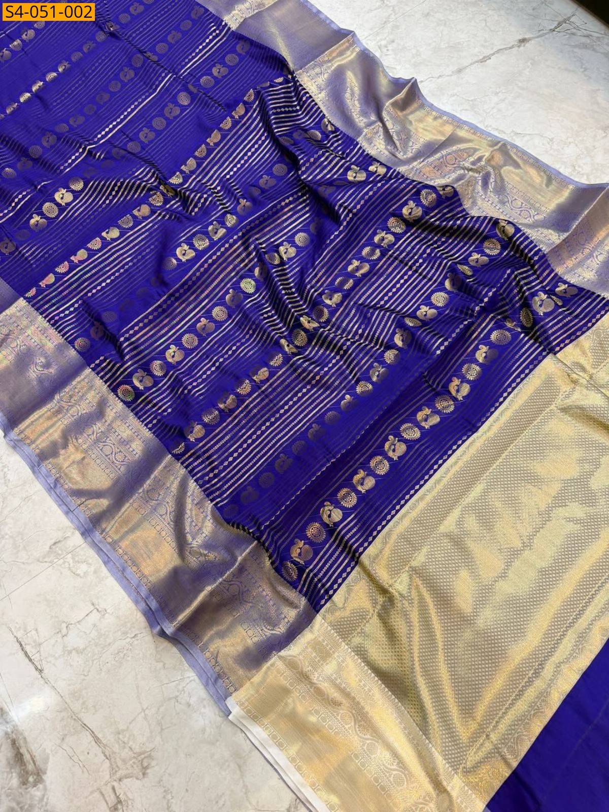 Royal Blue Banarasi Soft Kattan Silk sarees