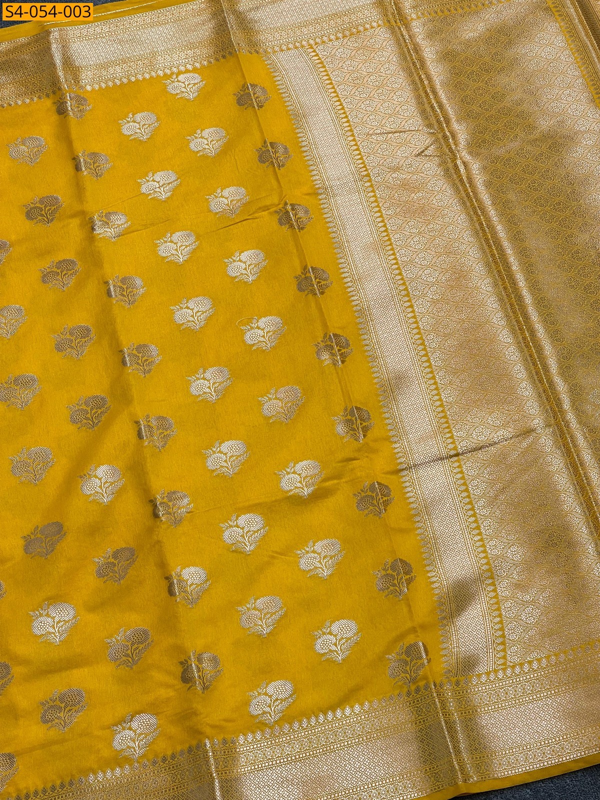Banarasi Soft Warm Silk Sarees - Mango Yellow