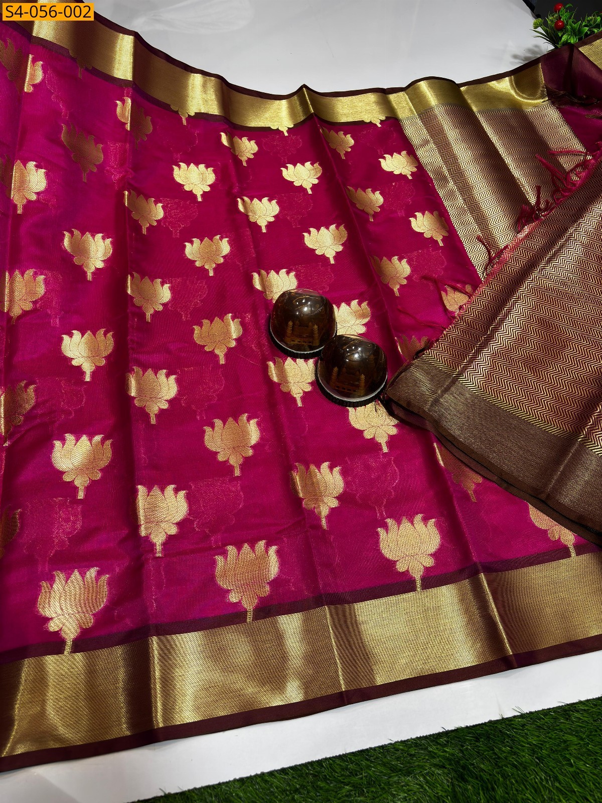 Pink Banarasi Soft Kattan Silk Sarees