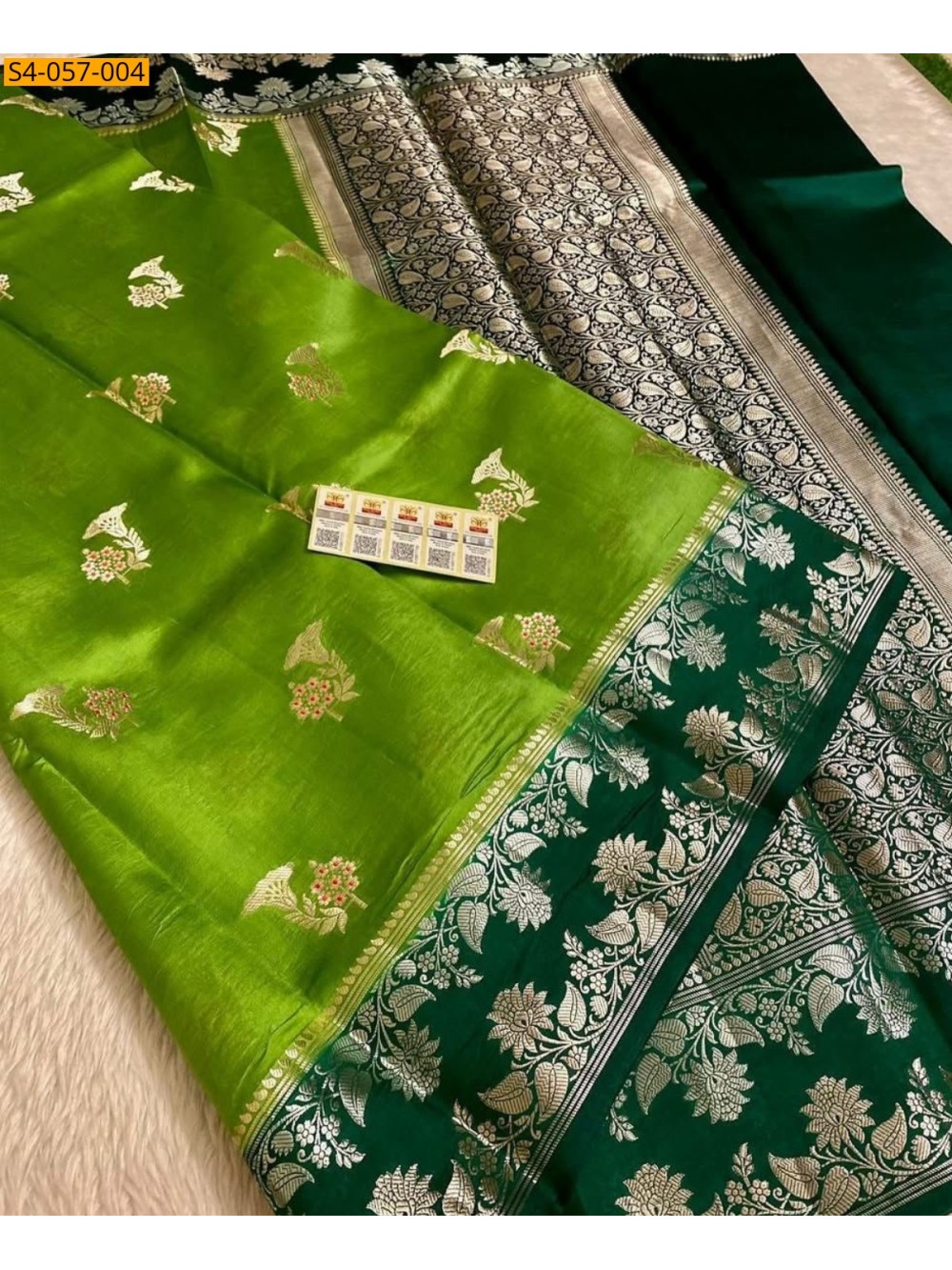 Banarasi Soft Raw Mango Silk Sarees