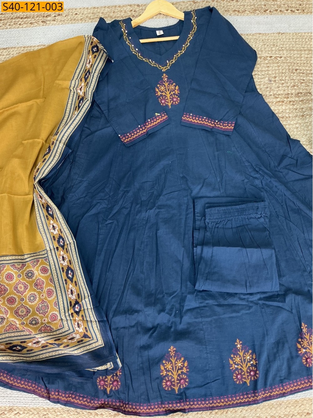 Fancy Cotton Kurti Pant Dupatta set