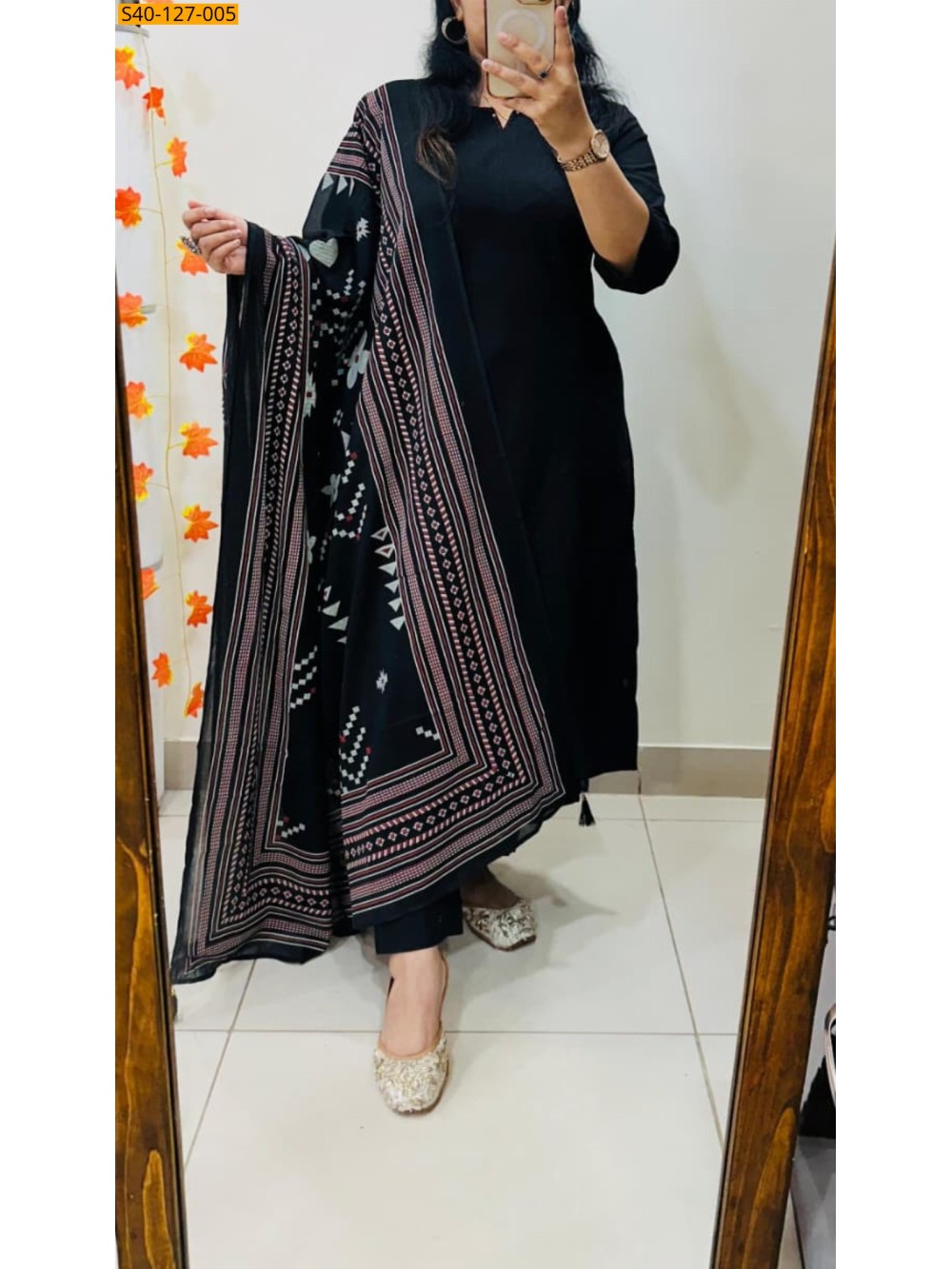 Fancy Cotton Flex kurti pant dupatta Set