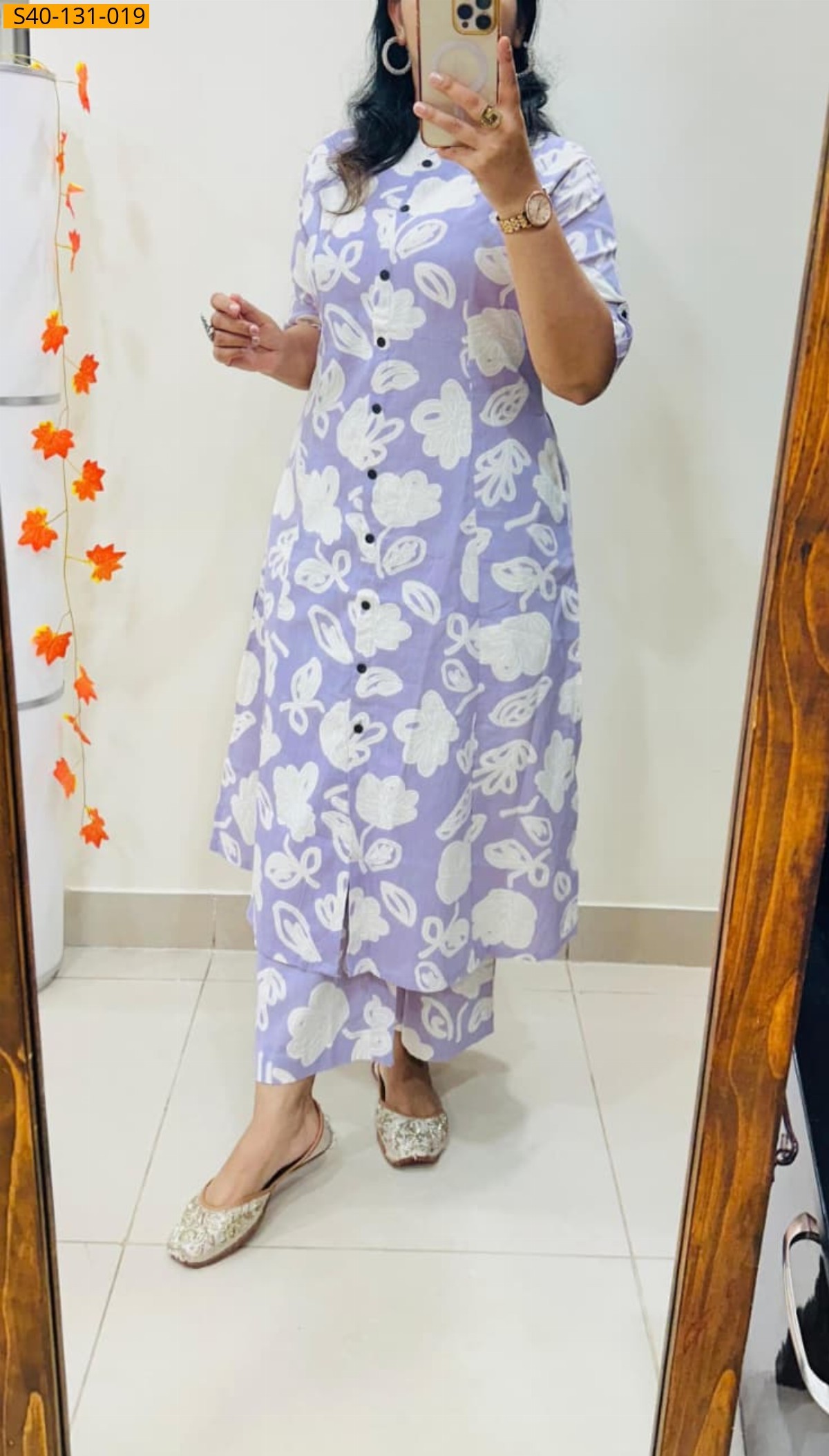 Fancy Aline cotton Kurti set