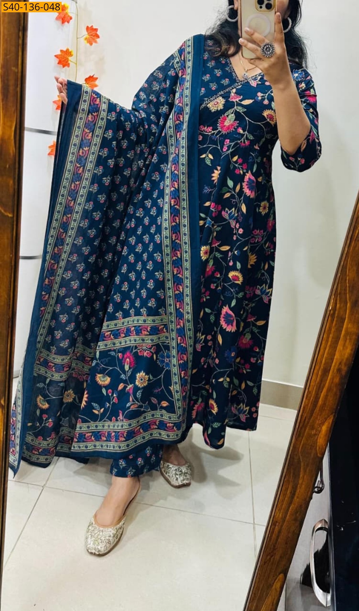 Morpitch Fancy Floral Print Idaho Pattern Suit