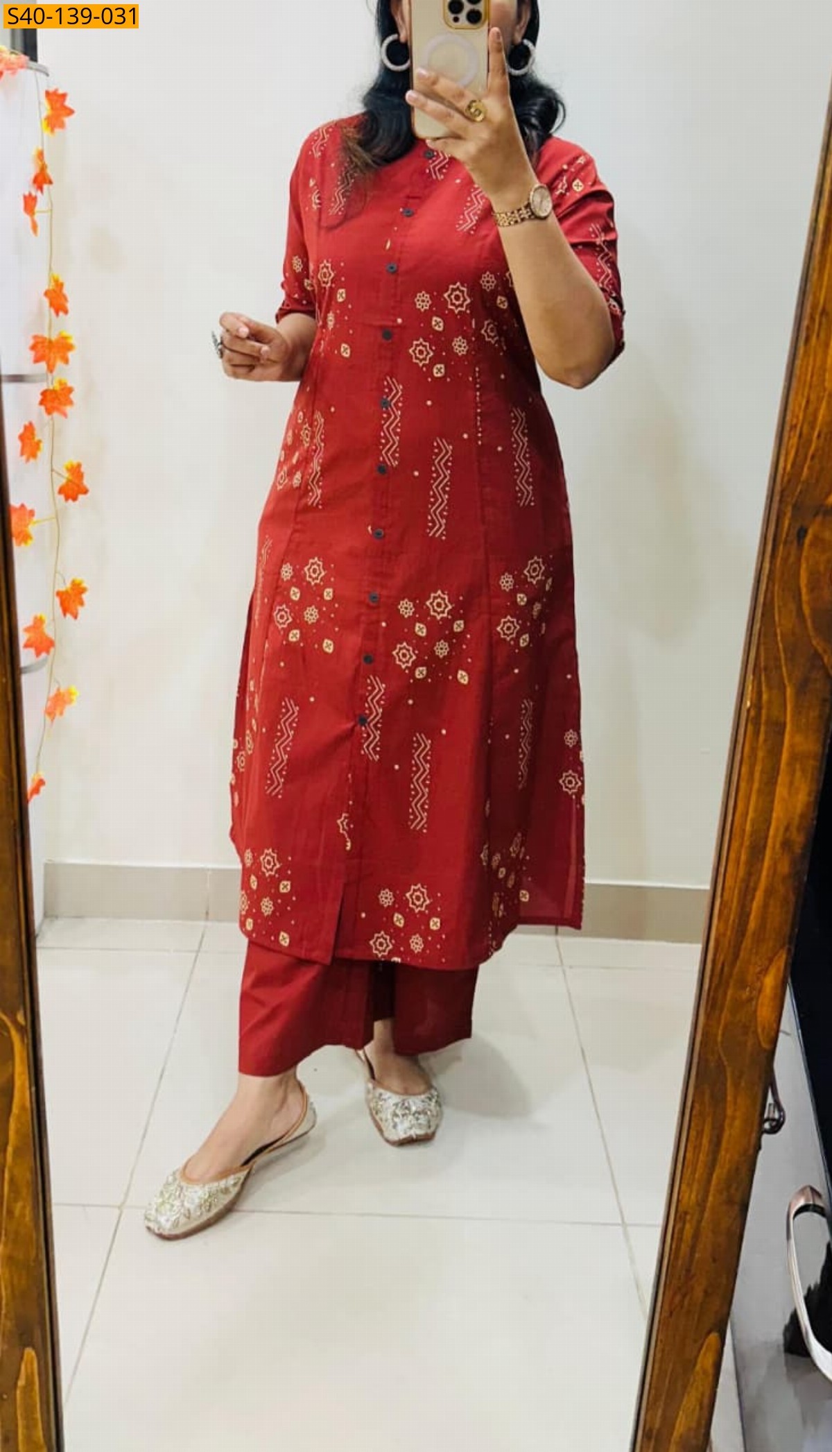 Fancy Aline cotton Kurti set