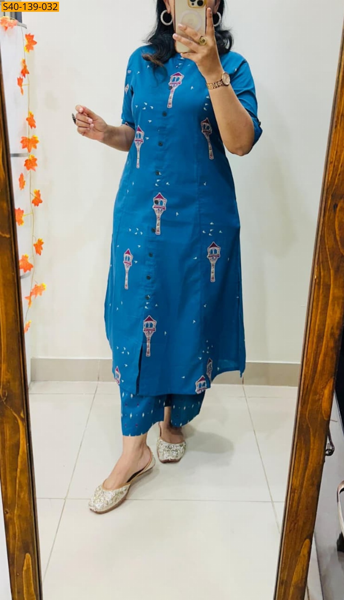 Fancy Aline cotton Kurti set