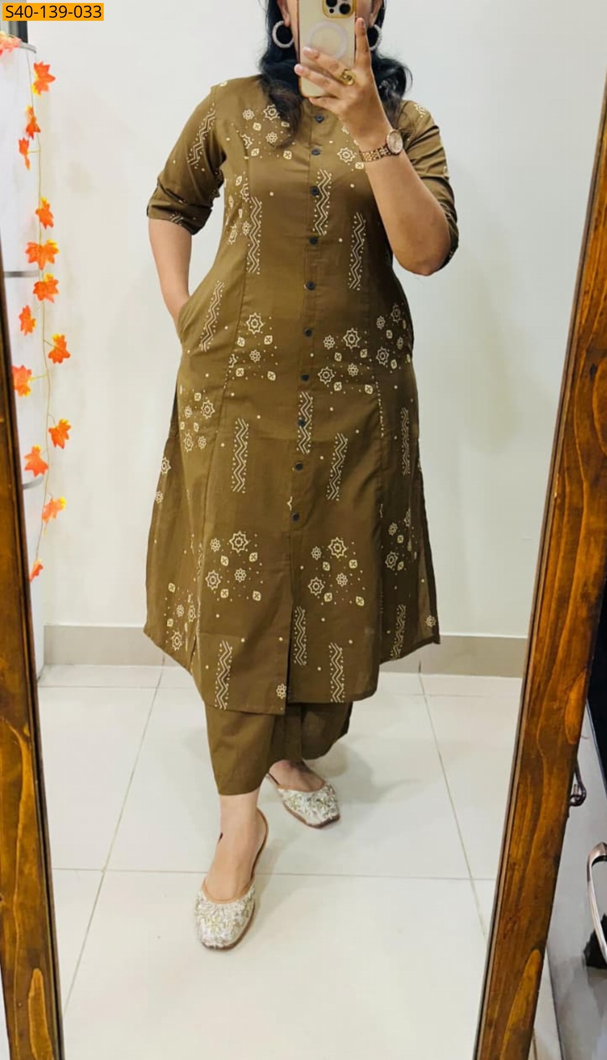 Fancy Aline cotton Kurti set