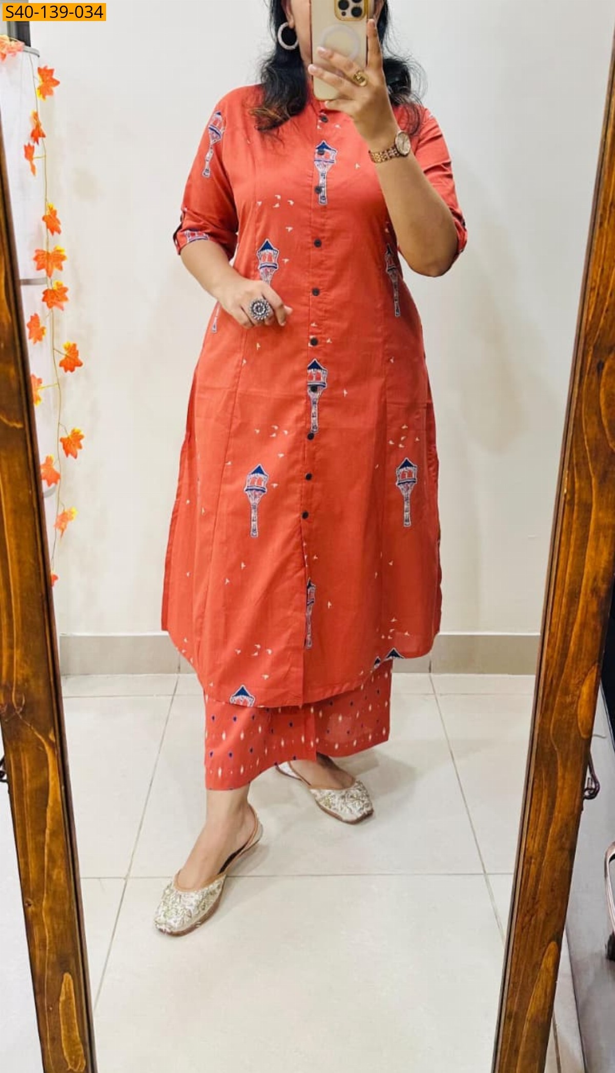 Fancy Aline cotton Kurti set