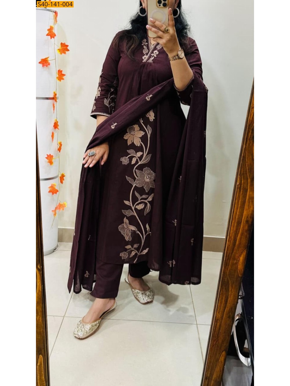 Fancy Cotton Kurti Pant Dupatta Set