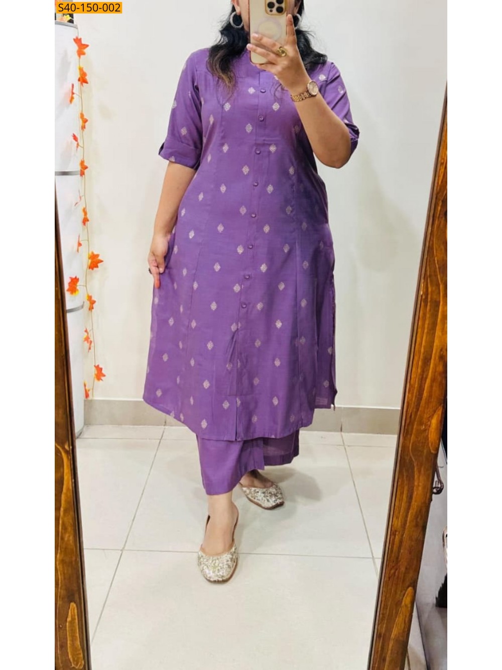 Gajji silk coord set