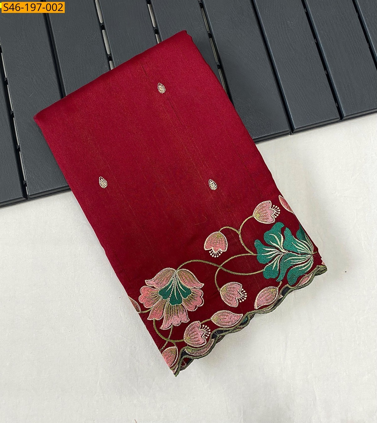 Red Tussar silk sarees