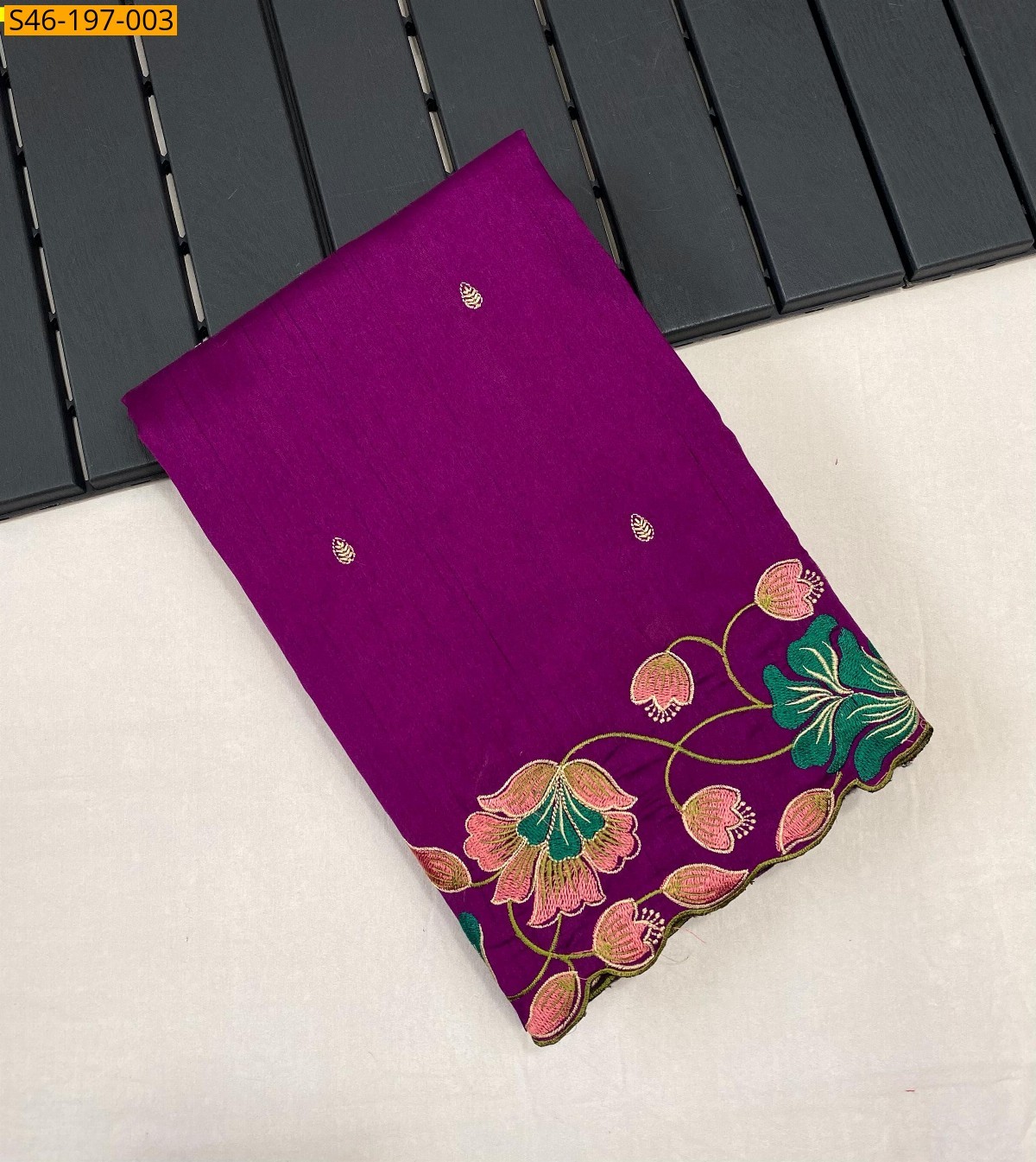 Violet Tussar silk sarees