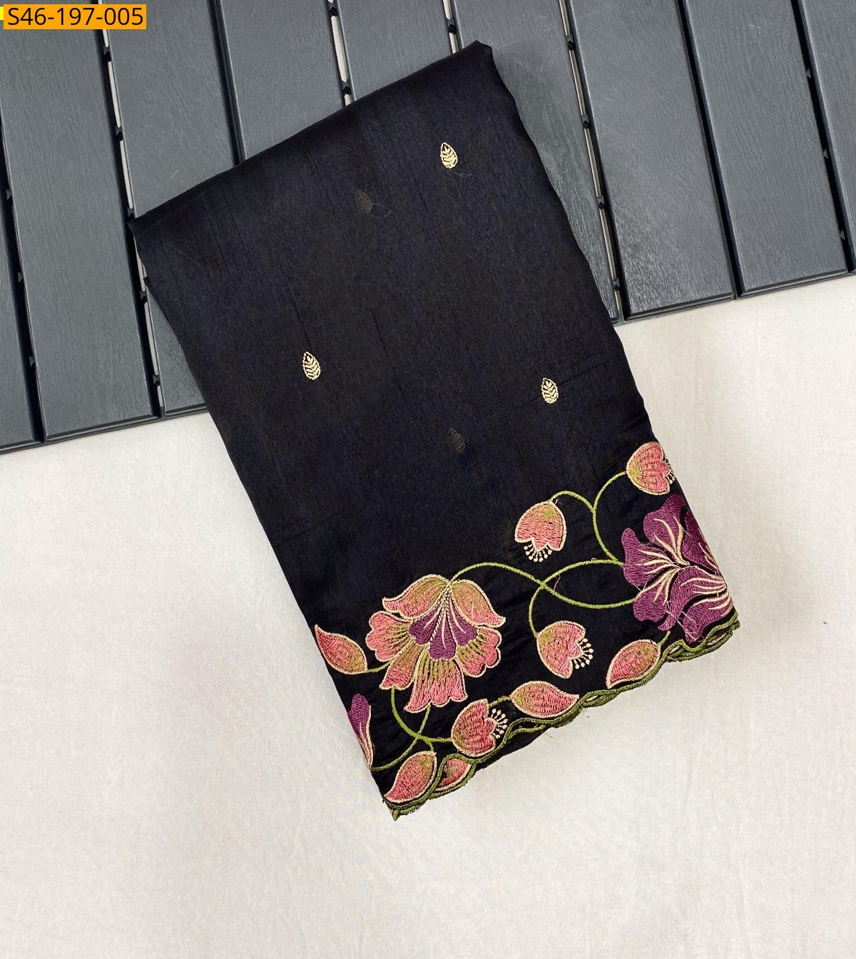 Black Tussar silk sarees