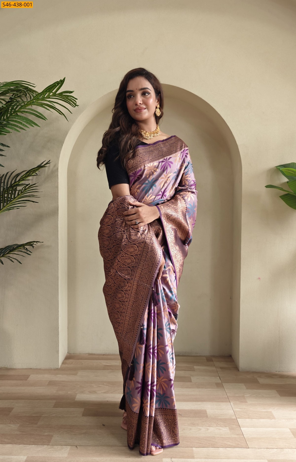 Onion Pink Kanchi silk sarees