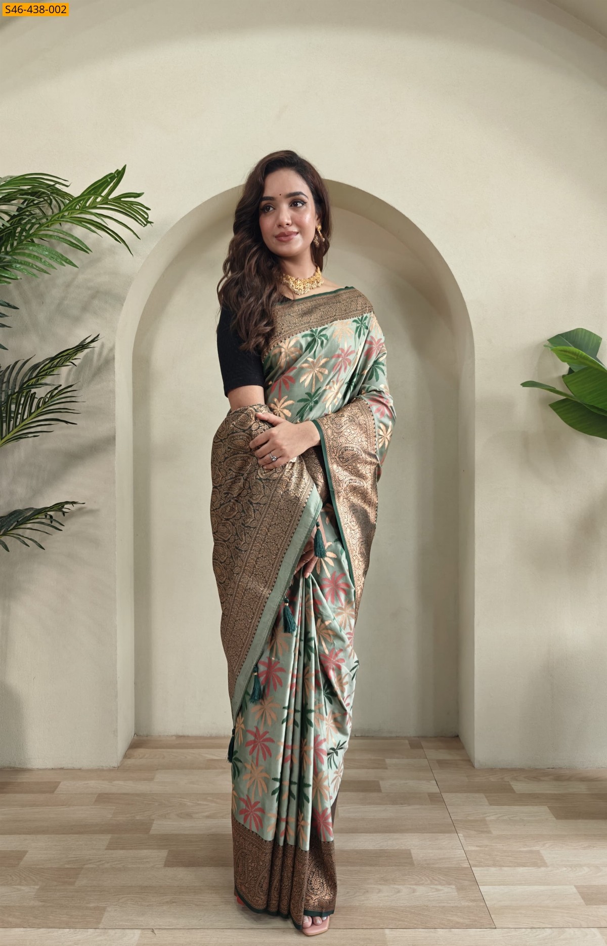 Green Kanchi silk sarees