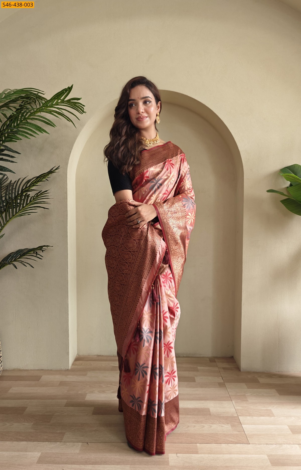 Light Pink Kanchi silk sarees