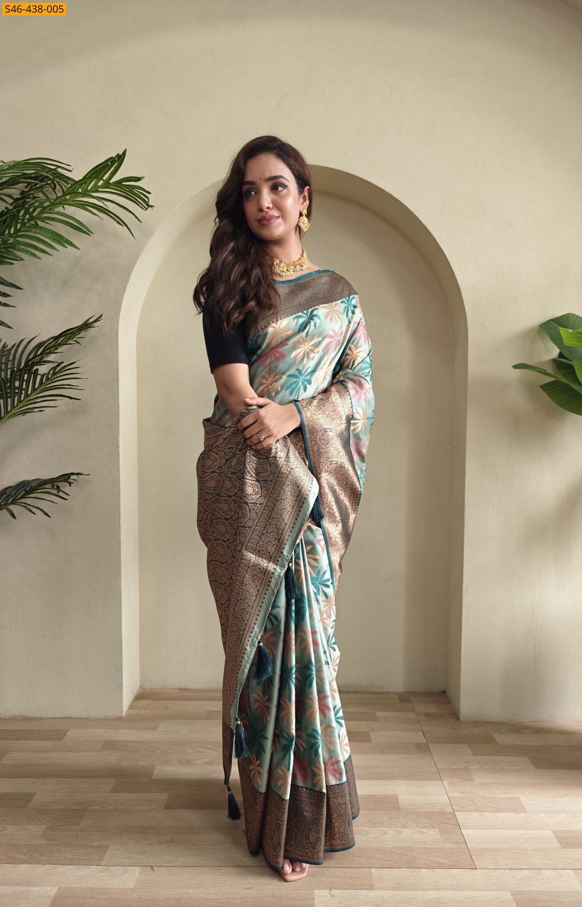 Rama Green Kanchi silk sarees