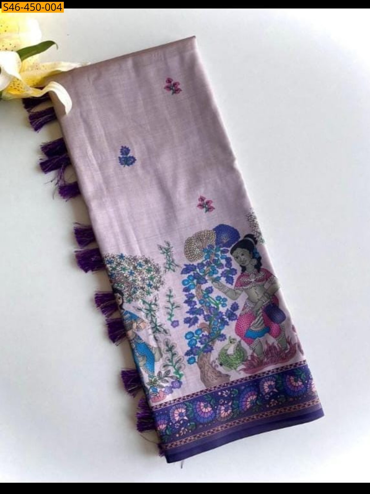 Onion Dola viscose sarees