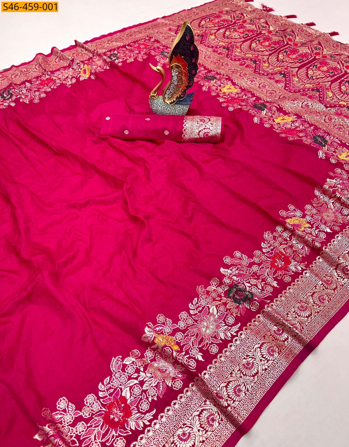 Red Fancy silk saree