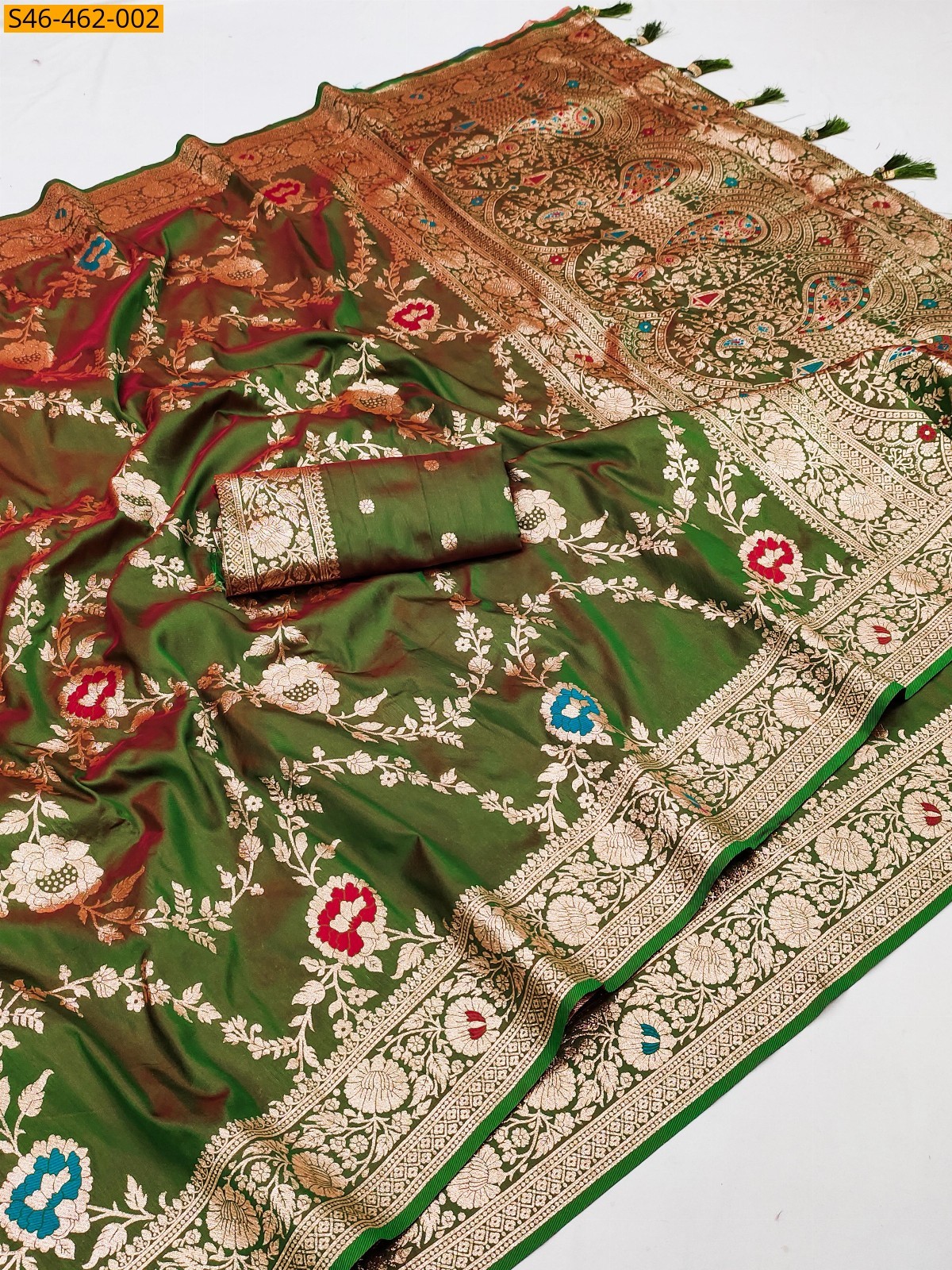 Mustard Fancy  Banarasi silk saree