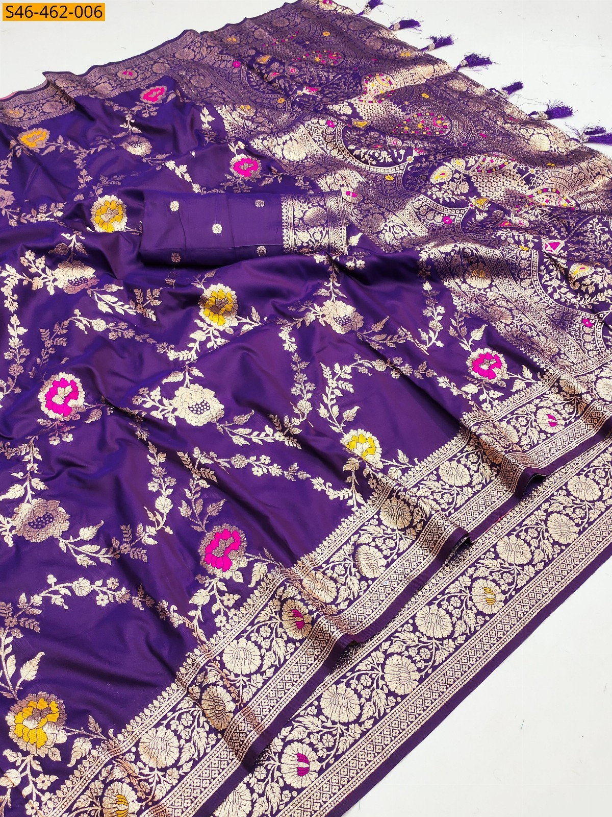Violet Fancy  Banarasi silk saree