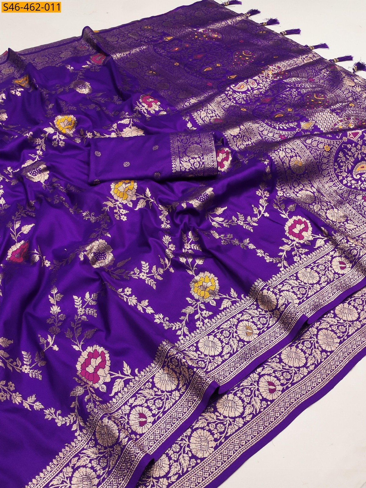 Violet Fancy  Banarasi silk saree