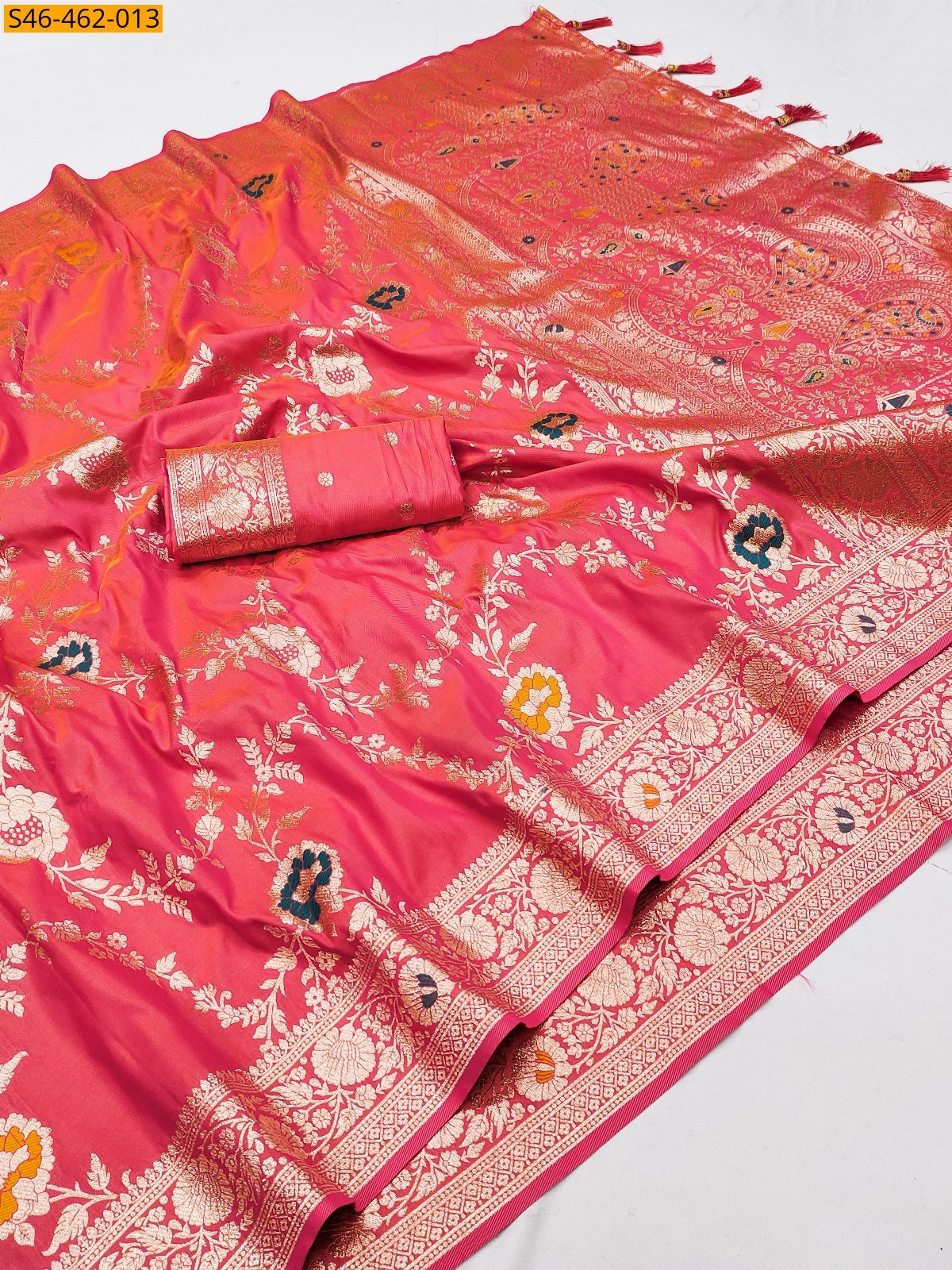 Peach Fancy  Banarasi silk saree
